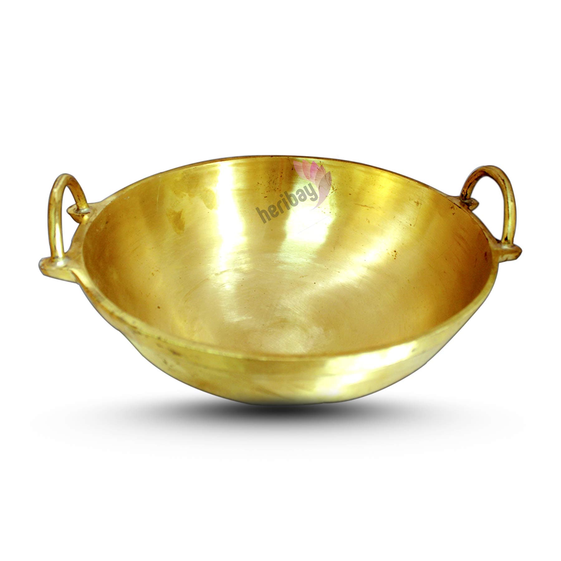 Heribay Brass Kadhai- Gold