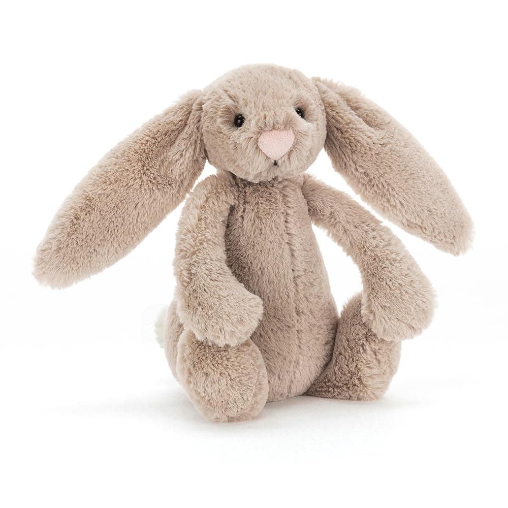 Bashful Beige Bunny Stuffed Animal, Small, 7 inches