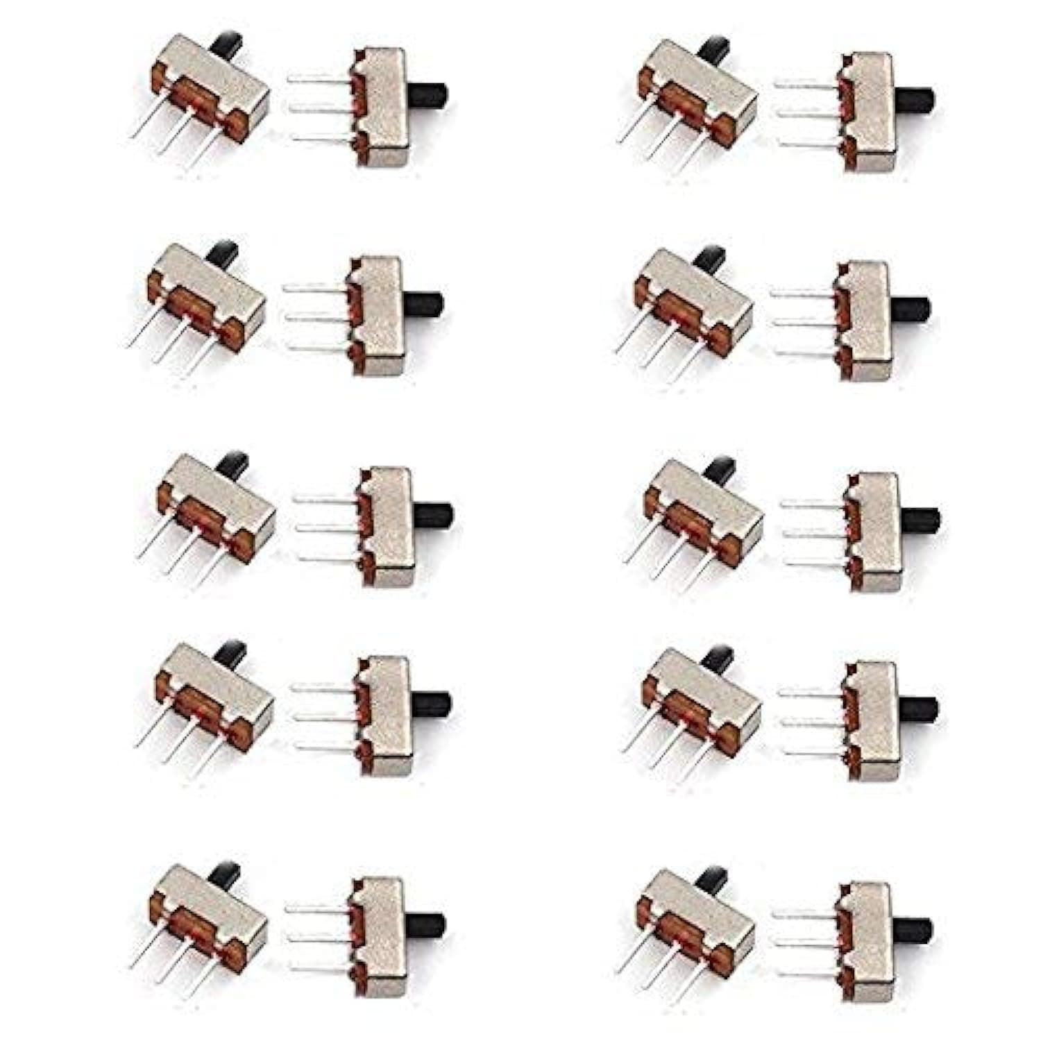 20PCS SS-12D00 (1P2T) Toggle Switch Vertical Slide Switch