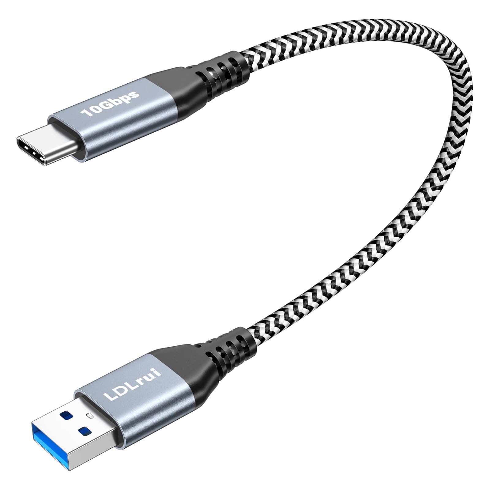 1ft USB C to USB Cable 10Gbps Data Transfer, 3.2 Gen 2 USB to Type C Charger Cord Fast Charging for iPhone 15/16 Pro, Samsung Galaxy S23/S22/S21/S20, Sandisk Portable SSD, Power Bank, Android Auto