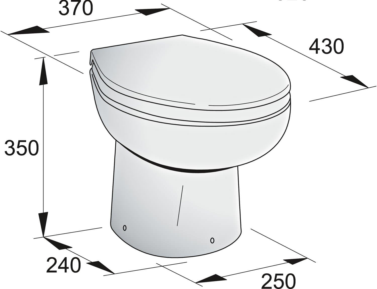BateauPlus.com TOILETTE WCPS 12V CONT ELECTRI