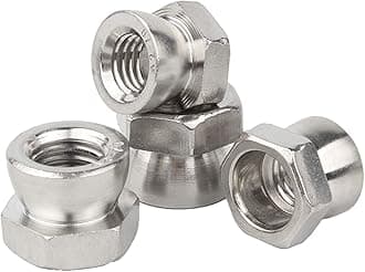 Rely®⇒VP INDUSTRIES (Pcs-15) M6 Anti-Theft Shear Nut | Stainless Steel Twist-Off Breakaway Security Nut for Safe Fastening