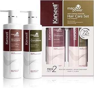 KarseellCollagen Hair Treatment Repair Conditioning, Shampoo and Conditioner Set for Dry Damaged Hair All Hair Types 16.9floz + 16.9floz