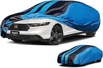 Kaugung Car Cover Waterproof Custom Fit Honda Accord (1990-2025), Full Exterior Cover for Automobiles Lightweight Resistant Outdoor Sun UV Rain Dust Snow Wind Protection.