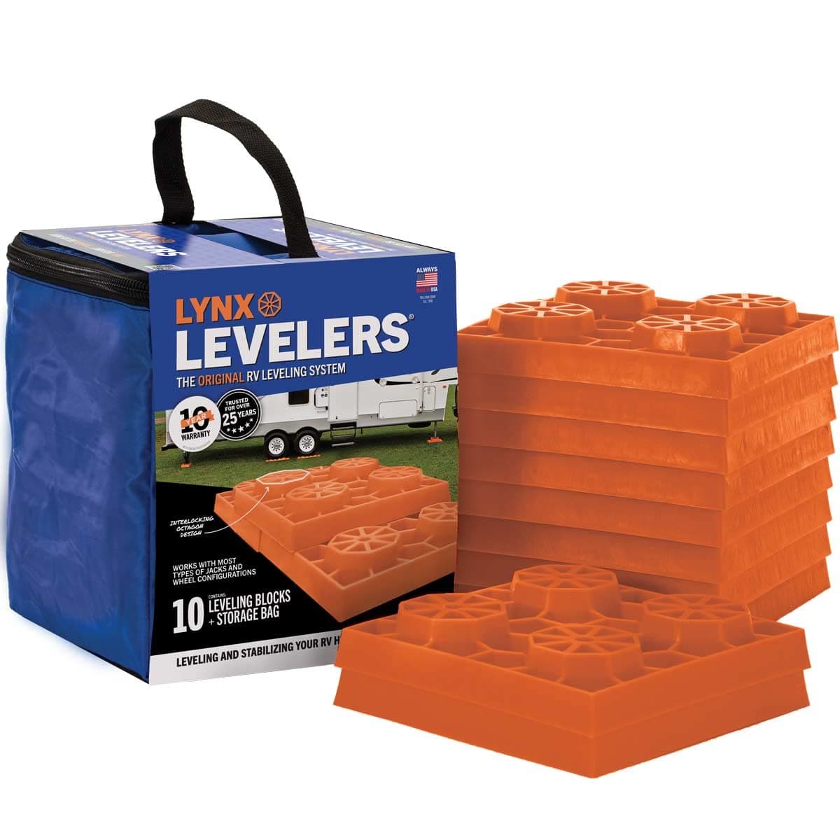 00015 Levelers - 10 Pack, Orange
