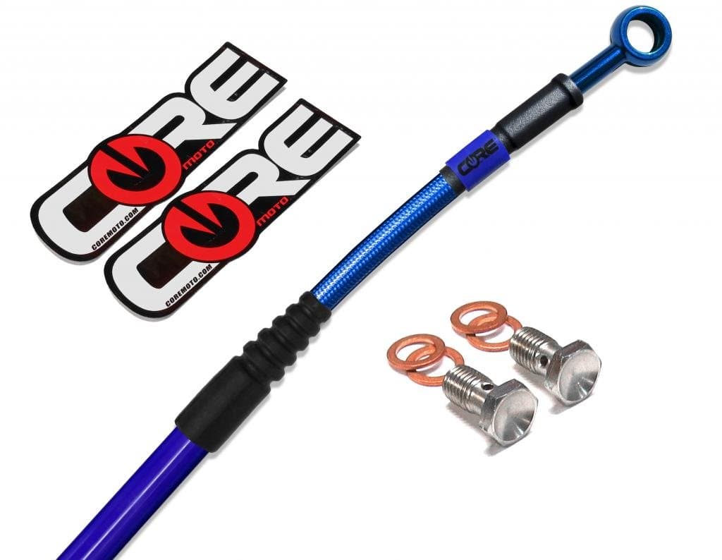 CF0011-TB MX Front Brake Line Kit - Translucent Blue for YZ125 (05-07)/YZ250 (05-07)/YZ250F (05-07)/YZ450F (05-07)