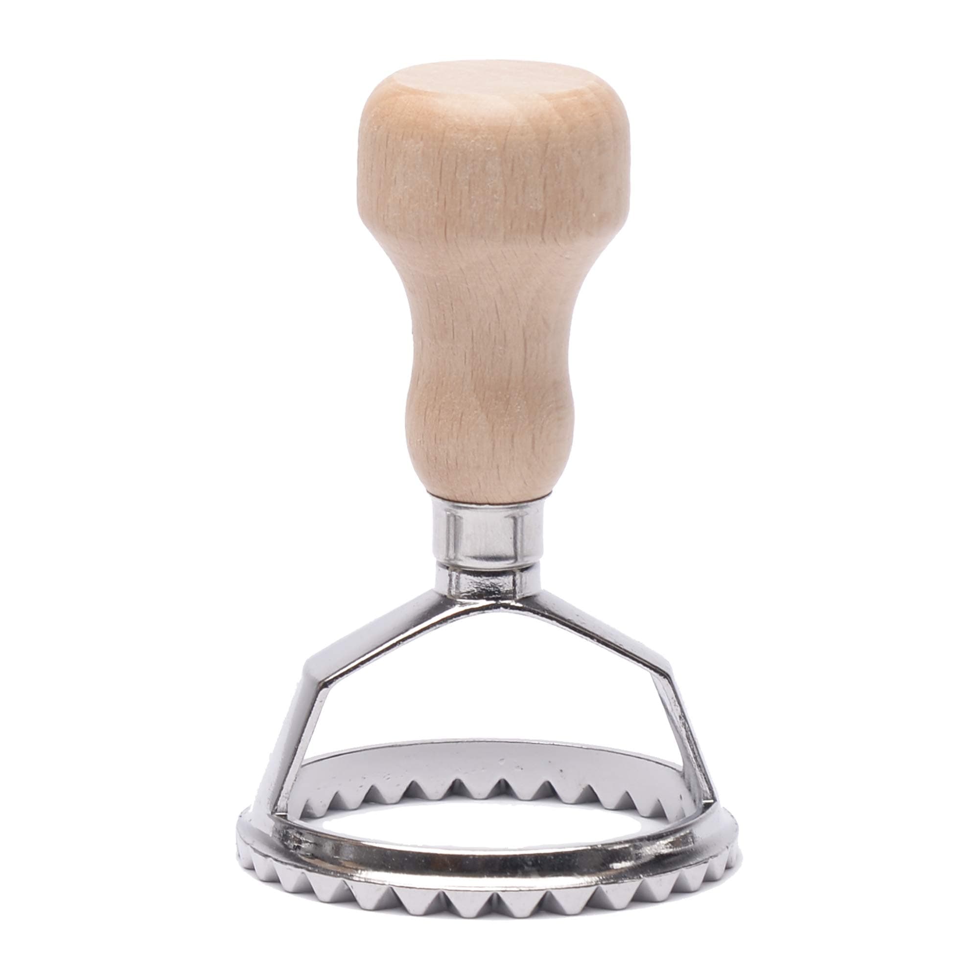 MASTER FENG Ravioli Stamp Maker Cutter with Roller Wheel Set, Mold with Woode...