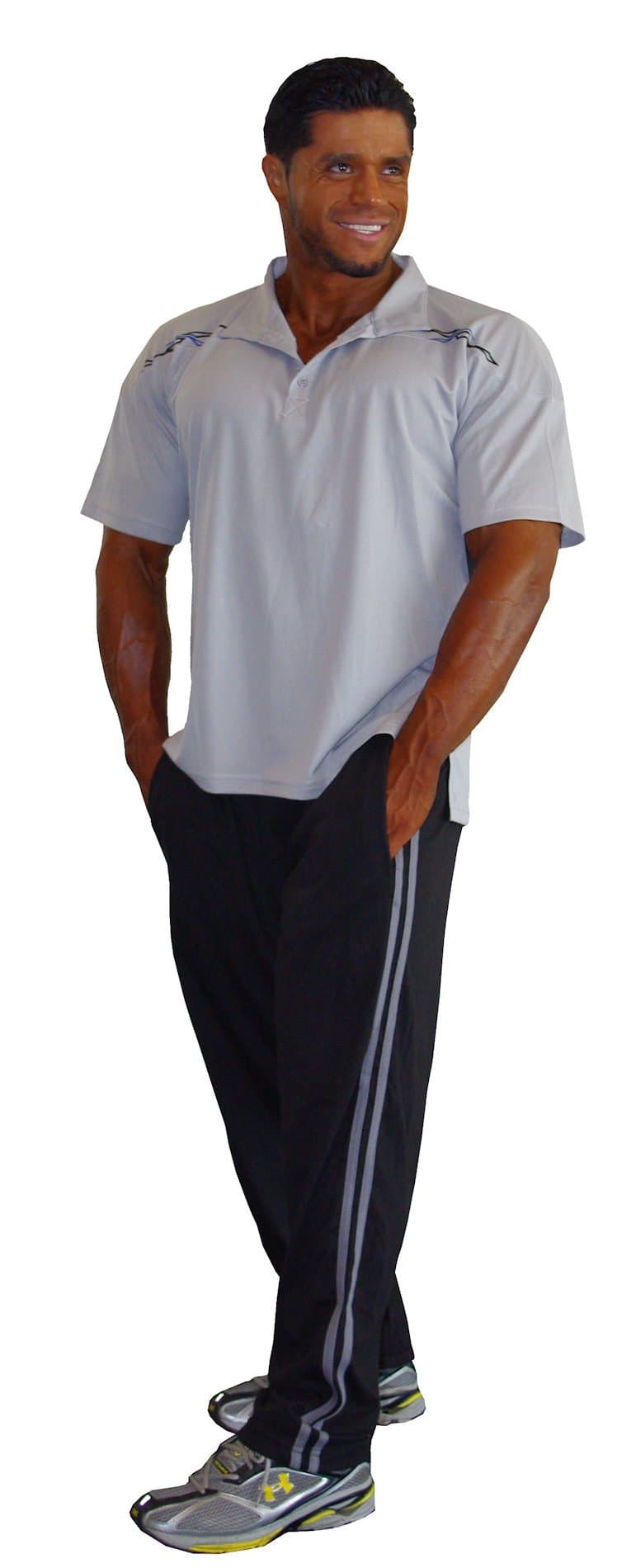 Crazee Wear Style MPPJ Black With Grey Stripe