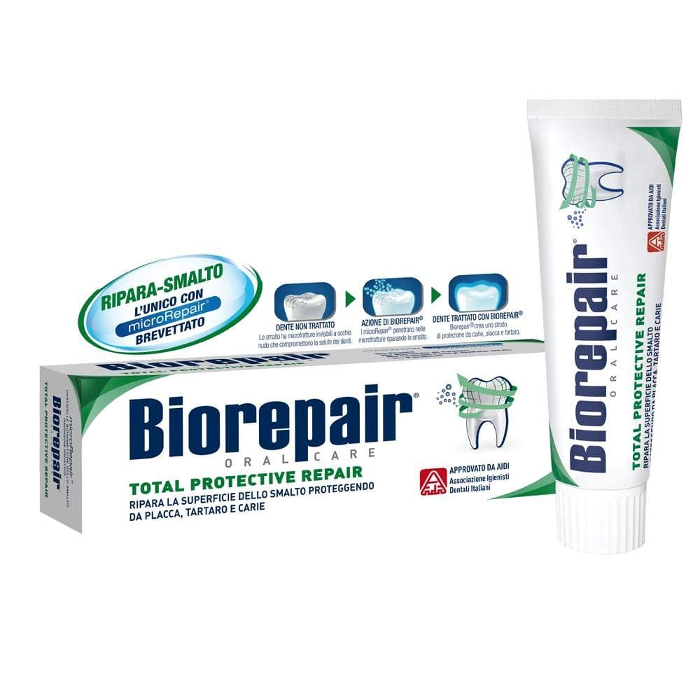 "Total Protective Repair" Toothpaste with microRepair * 2.5 Fluid Ounce (75ml) Tube * [ Italian Import ]