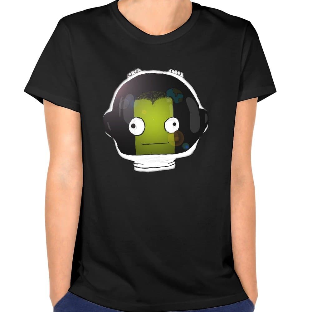 Womens Kerbal Space Program T-shirt Black XXL