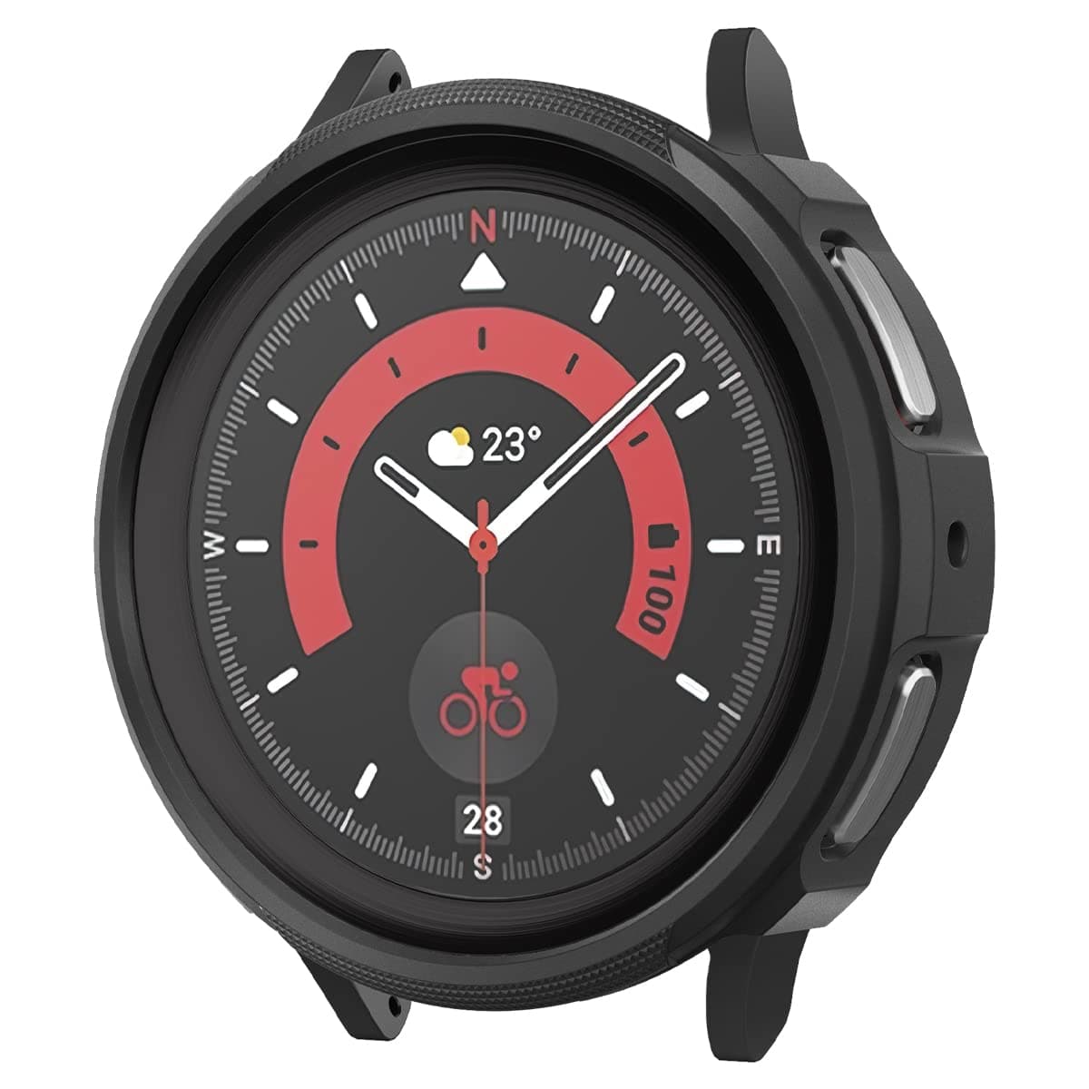 Spigen Liquid Air Armor designed for Samsung Galaxy Watch5 PRO Case 45mm (2022) - Matte Black