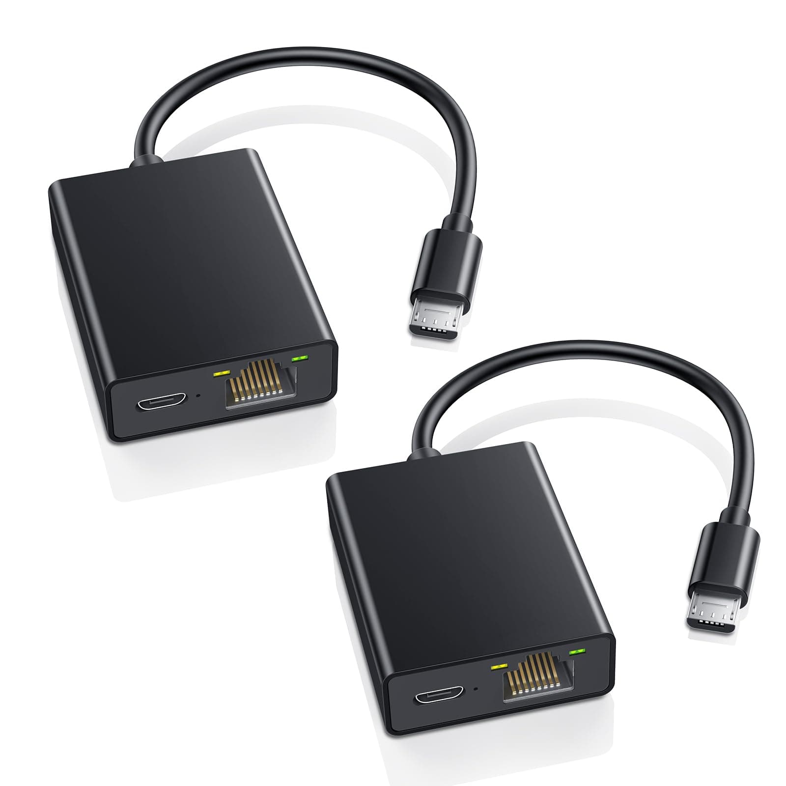 ZEXMTE Ethernet Adapter for Fire TV Stick, Micro USB to RJ45 Ethernet Adapter, Firestick Network Adapter Compatible with Fire TV Stick 2/3/4K/4K Max, Chromecast Ultra