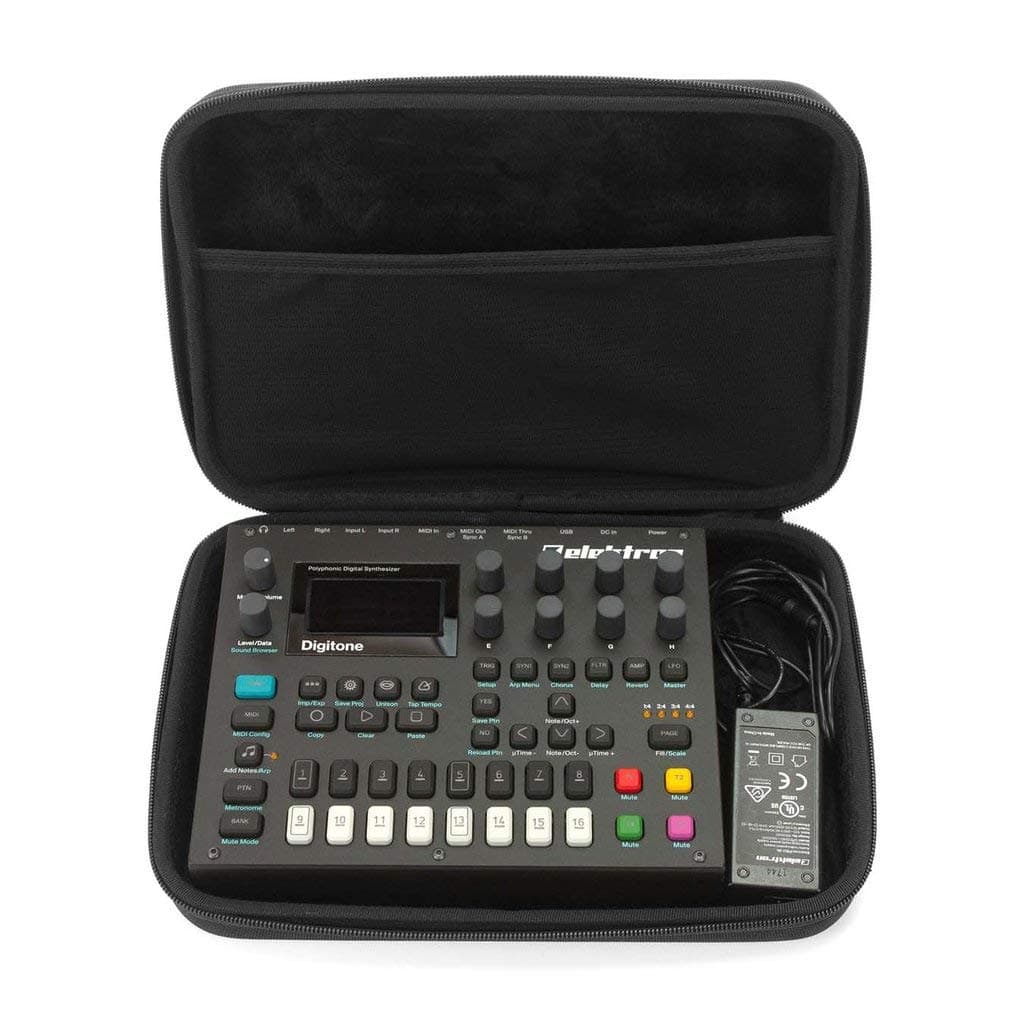 ANALOG CASES Elektron Digitakt/Syntakt/Digitone Case - Custom-Fitted Compact PULSE Hard Case for Travel