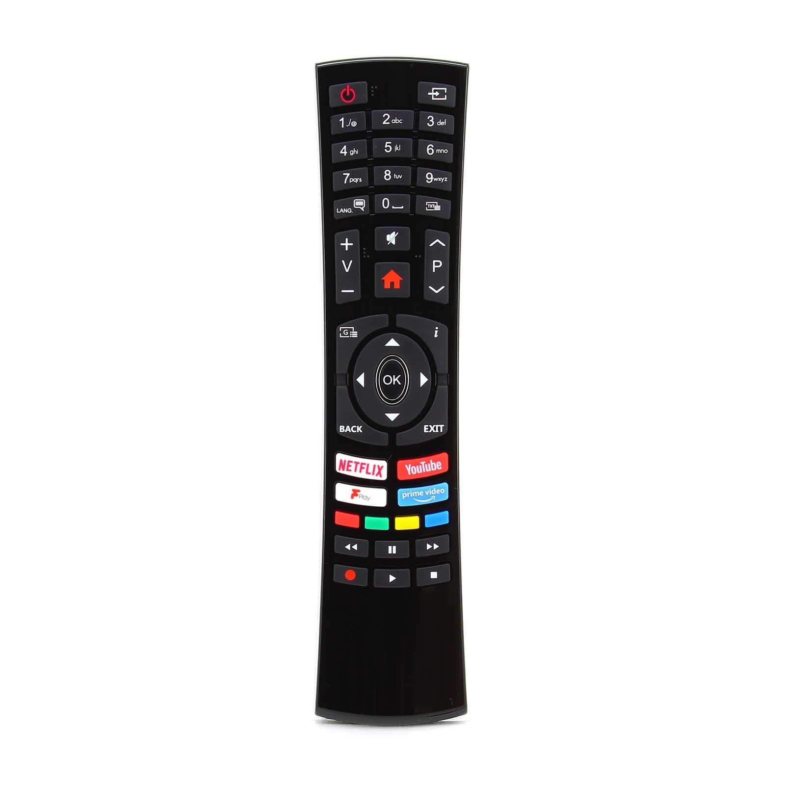 Replacement RC4391P 30101763 Remote Control Compatible for Bush Smart HD Ready TV - Black DLED24HDSDVD DLED24HDSDVDA DLED32FHDS DLED32HD DLED32HDS DLED32HDSA DLED32HDSB DLED32HDSC DLED40FHDS