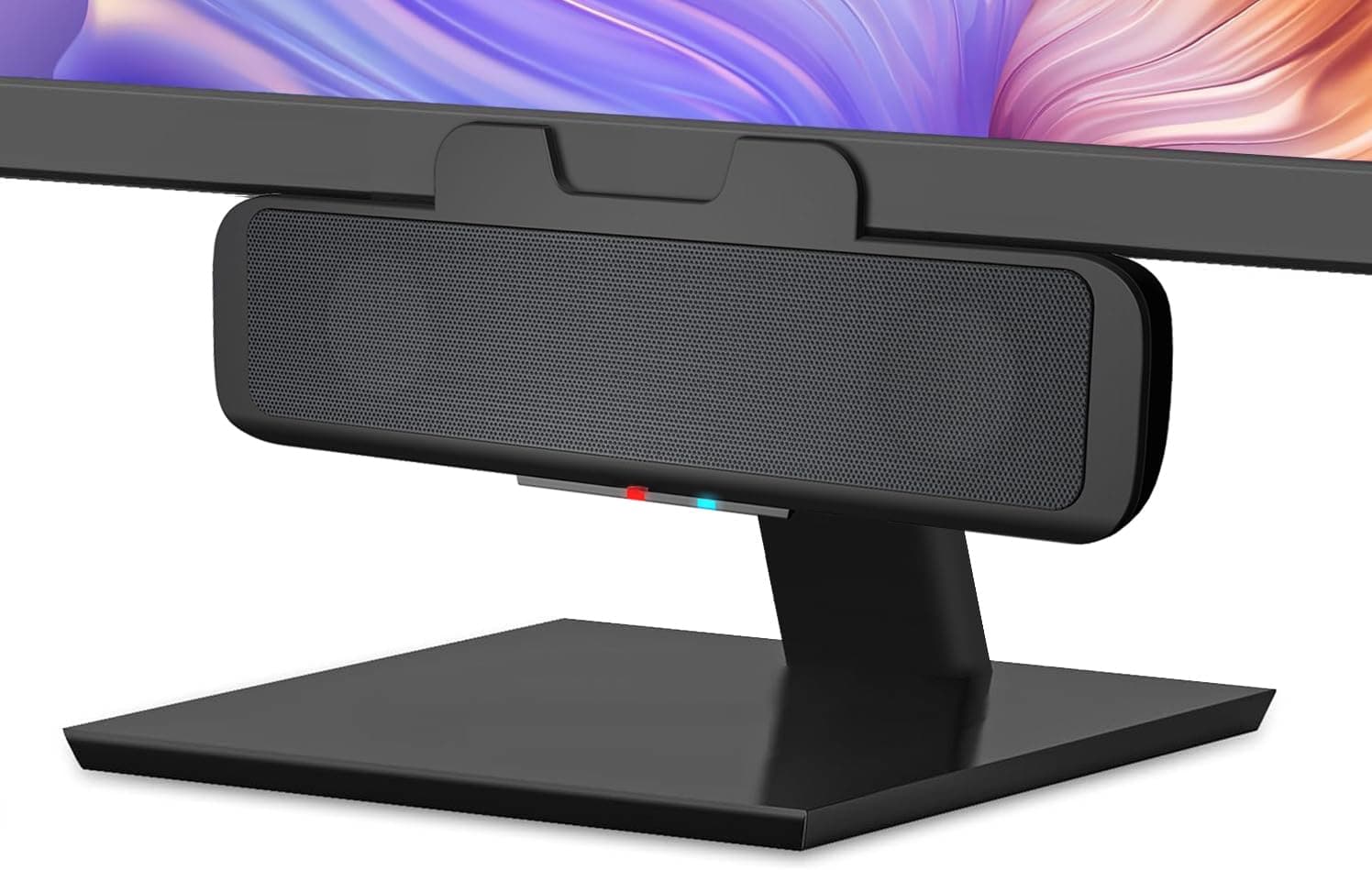 USB & Bluetooth Speaker Bar (CA-2890BT) – USB Powered Speaker with Speakerphone for PC and Bluetooth to Simultaneously Connect to Smartphones, Clamps to Monitor, Convenient Controls