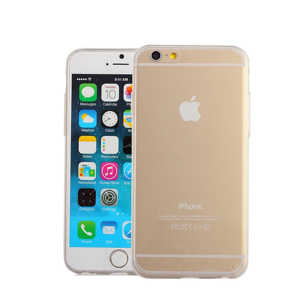 iPhone 6 Case, oneCase™ Ultra Thin 0.5mm Crystal Clear Rubber Silicone Soft TPU Cover Case for Apple iPhone 6 (4.7 inch Screen) with Screen Protector (Crystal Transparent)