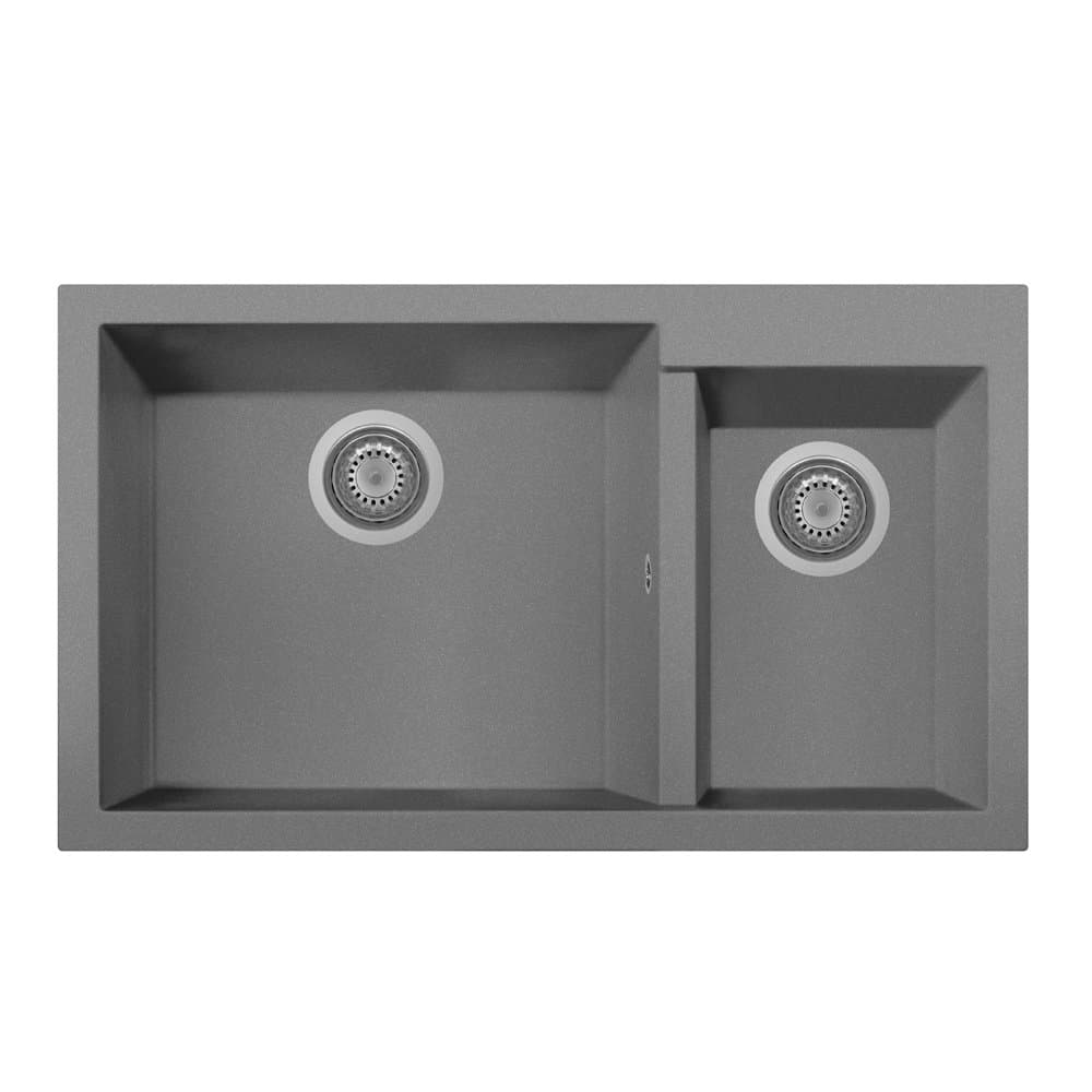 Telma on8620 MQ 72 Titanium Kitchen Sink in Composite Material, 20 x 50 x 86 cm, Titanium