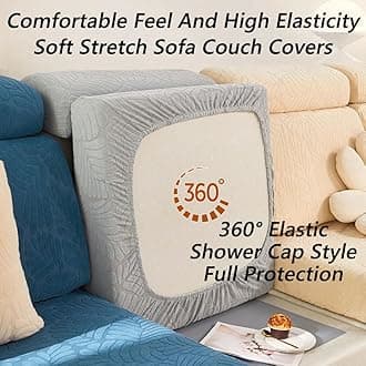 Soothing Home Sofa Covers, Sofa Hero Covers, Wear-Resistant Universal Couch Covers Washable Stretch Sectional Couch Cushion Covers (Green,Extra Large Seat Cover)