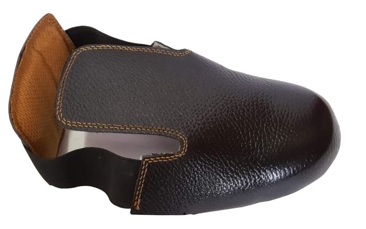 Efficacy FRP Steel Toe Cap Guard with Elastic Strap | Universal Safety Toe Protector Overshoe for Men & Women | Industrial Foot Protection (1 Pair)
