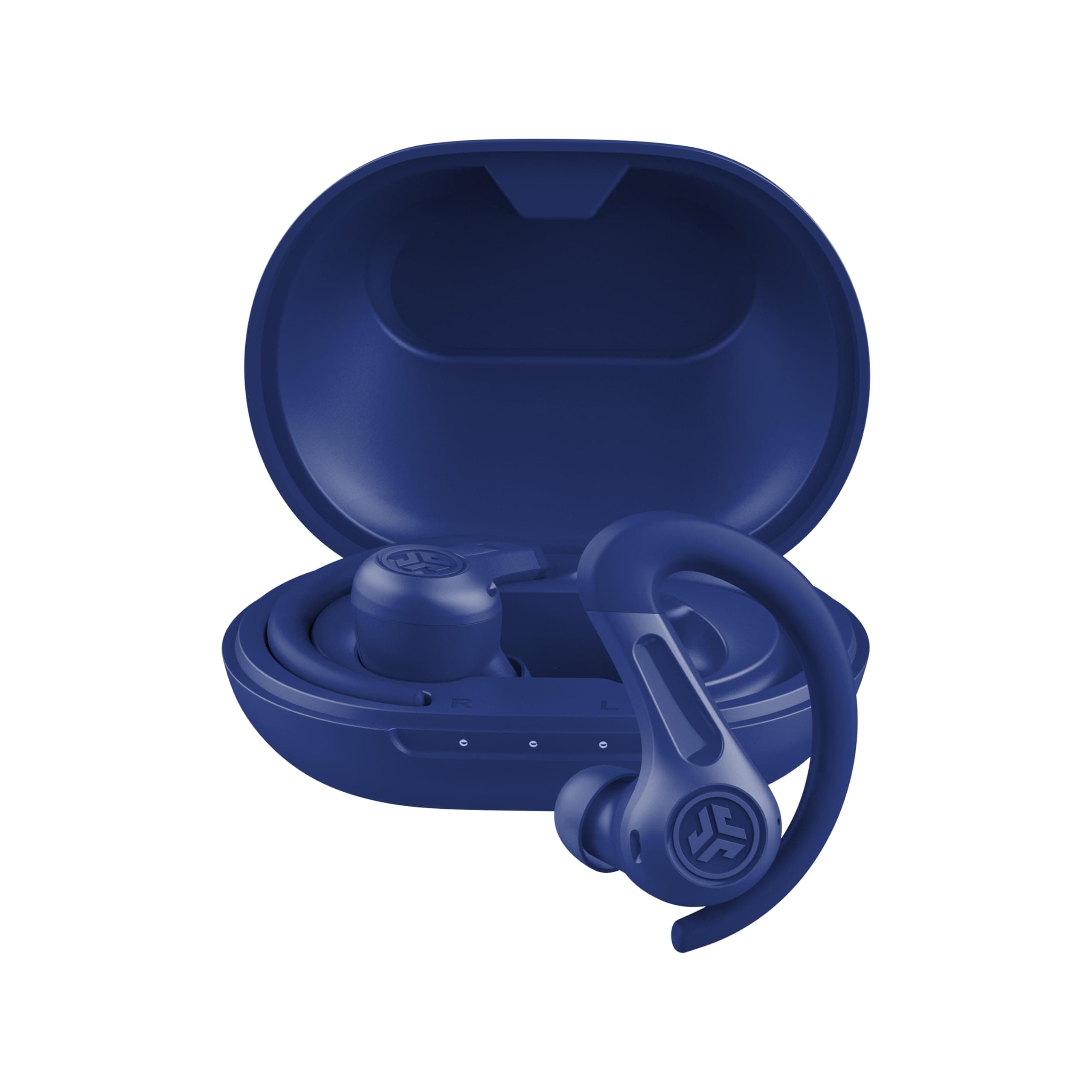 JLab JBuds Sport ANC 4 True Wireless Bluetooth Earbuds + Charging Case, Cobalt Blue, Swipe + Touch Controls, Hybrid Active Noise Cancelation, Multipoint Connect, Customized Settings App