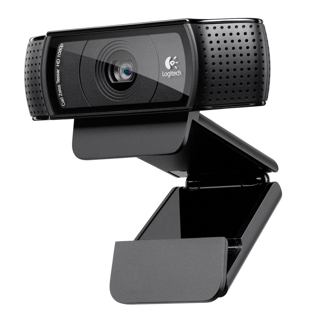 Logitech C920 HD Pro Webcam - 1080p, Optical, Full HD Streaming Camera for Widescreen Video Calling and Recording, Dual Microphones, Autofocus, Compatible with PC - Desktop Computer or Laptop - Black