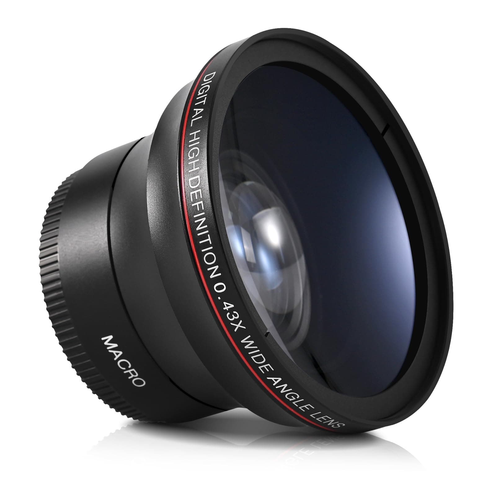 Lightdow 52MM 0.43x High-Definition Wide Angle + Macro Lens Attachment for Nikon D-Series and More - Enhance Your Photography Creativity (?52mm)