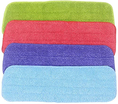 4 Pack Microfiber Cleaning Pads Replacement Mop Pads Reveal Mop Pad Spray Mop Heads Fit for All Fit All Spray Mops and Reveal Mops (4 Pack Reveal Mop Pad)
