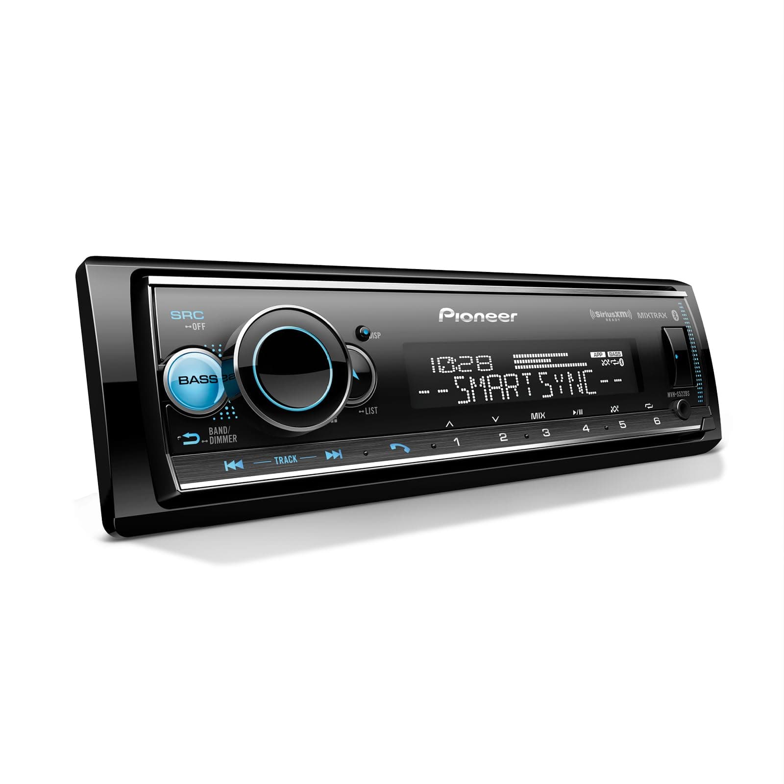 MVH-S522BS Amazon Alexa, Pioneer Smart Sync, Bluetooth, Android, iPhone - Audio Digital Media Receiver, Black