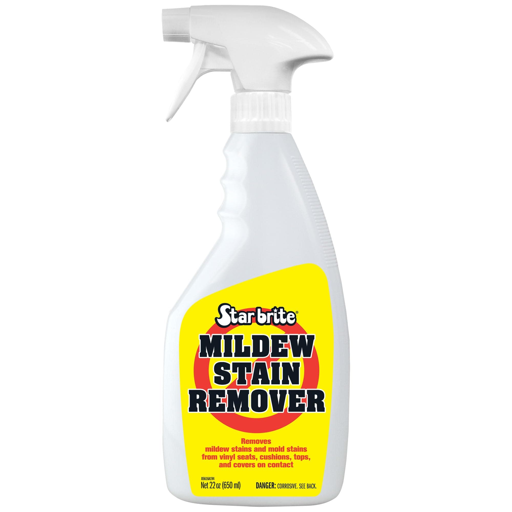 Professional-Grade Mildew & Mold Stain Remover + Cleaner - Instant Contact Stain Removal, Ideal for Marine & Outdoor Upholstery
