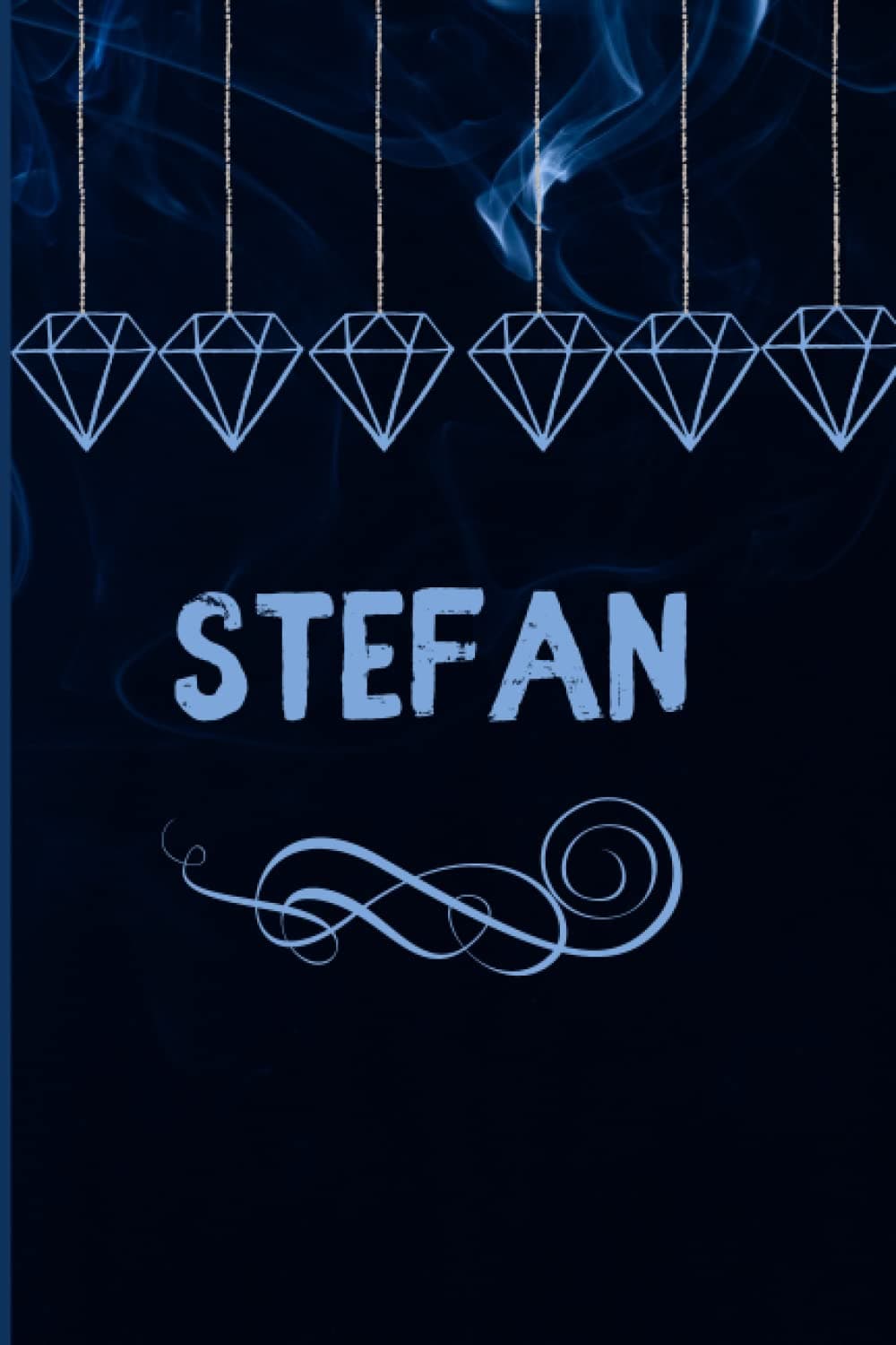 Stefan Name Personalized Elevation Journal Skull and Diamonds 6X9 120 Pages