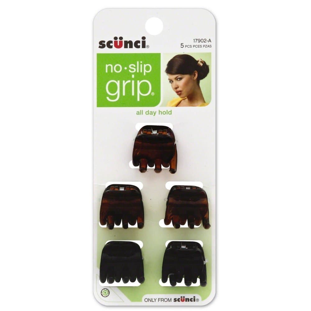 No-Slip Grip Small Jaw Clips, 5 ea (Pack of 4)