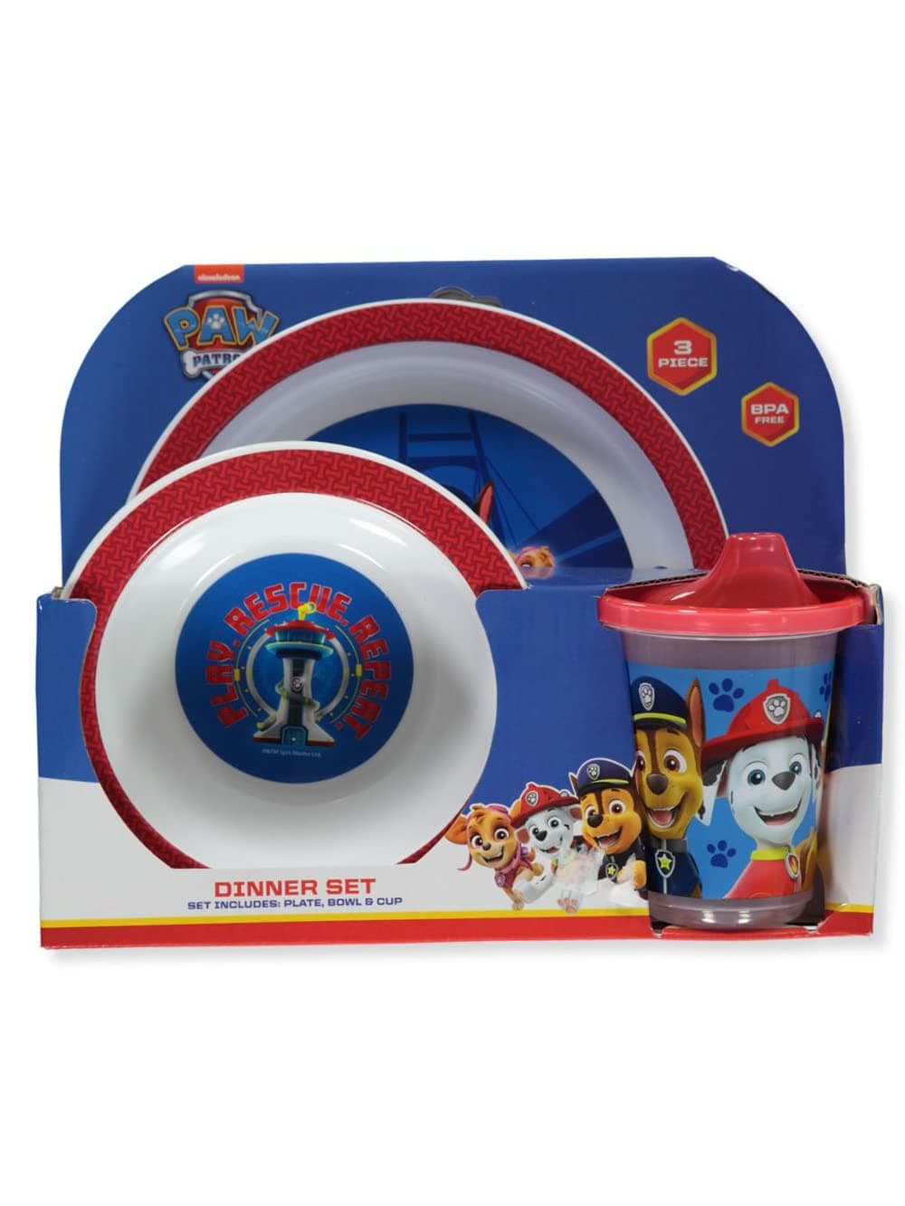 Paw Patrol 3-Piece Dinnerware Set White One_Size