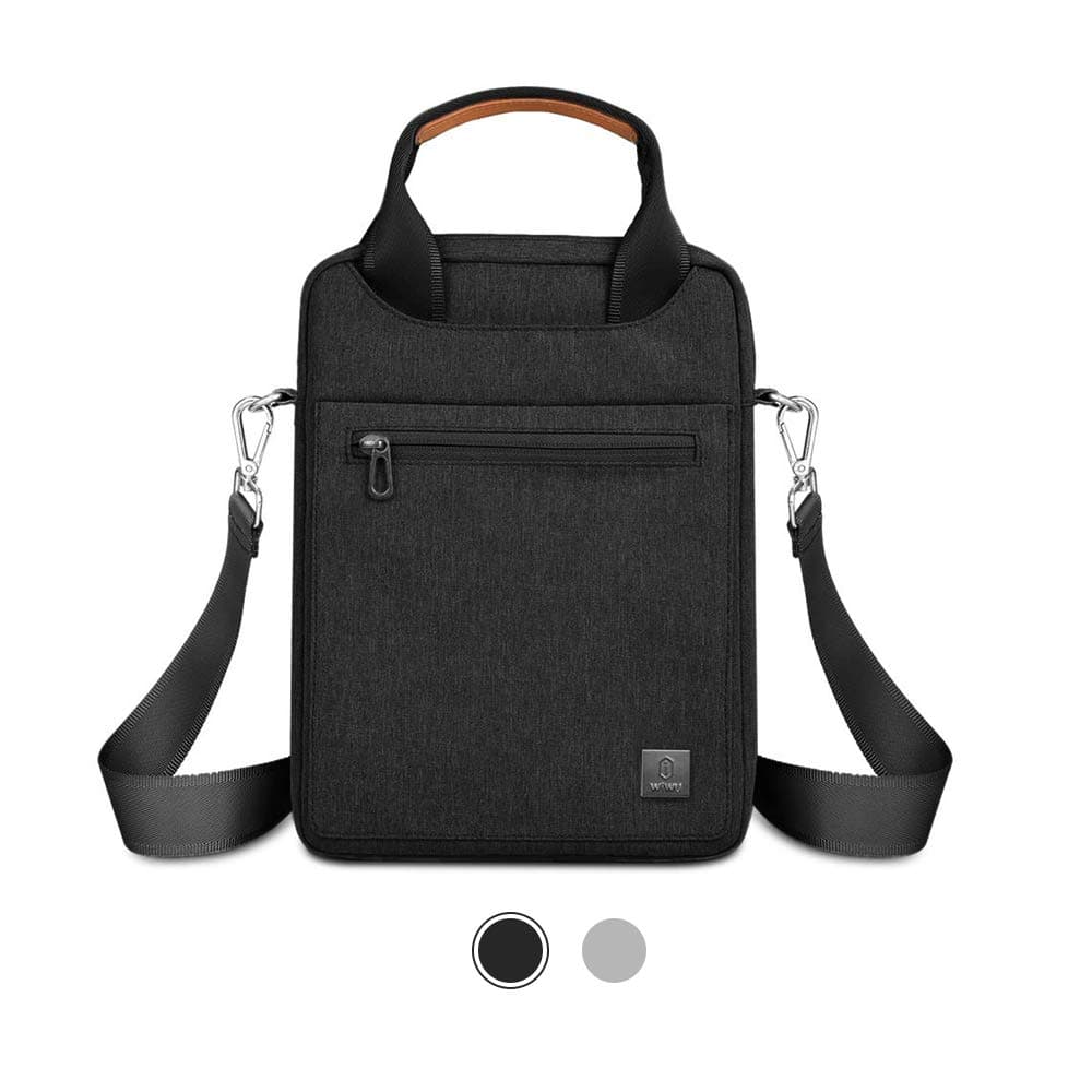 TechGuy4u 11 inch Tablet Shoulder Bag, Tablet Sleeve for 10.2" New iPad 2019, 11" iPad Pro 2018, 10.5" iPad 2019, 10.5" iPad Pro, 9.7" iPad (Black)