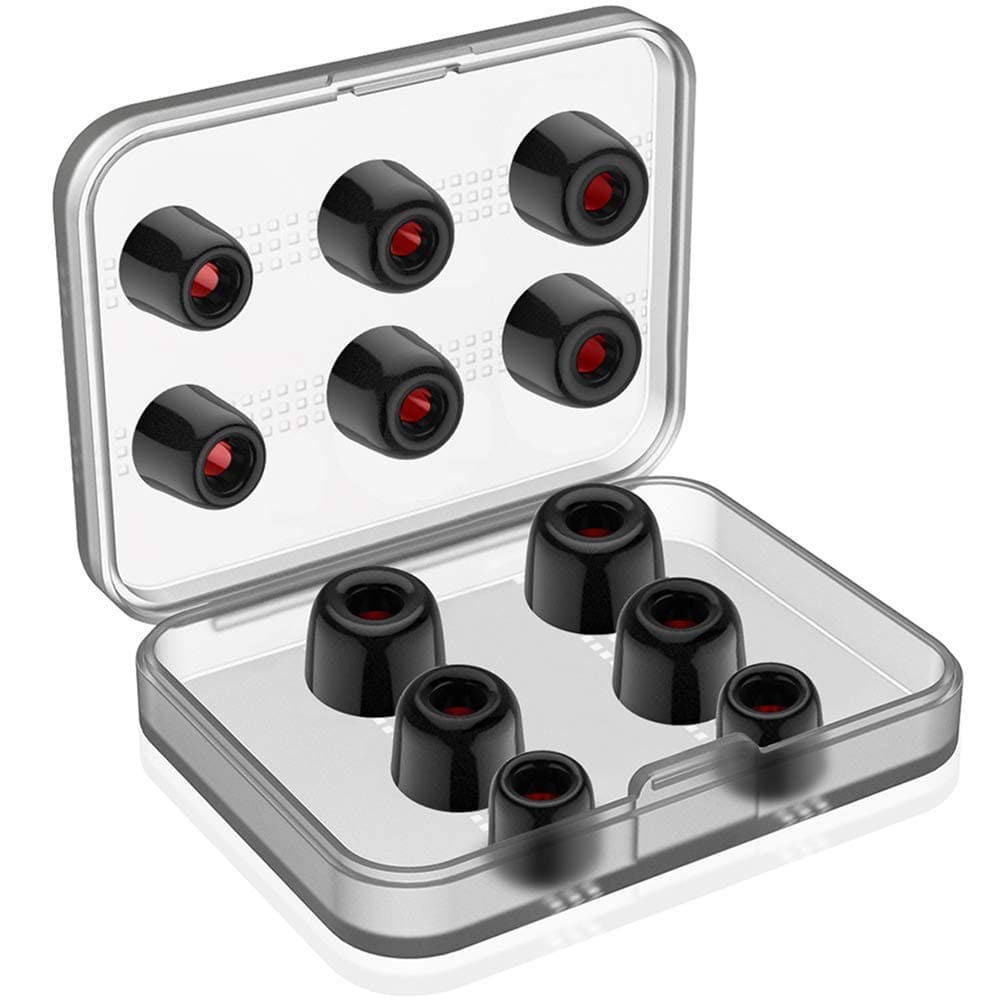 12 Pieces Replacement Ear tips for Powerbeats 2 Powerbeats Pro Link Dream Premium Memory Foam Earbuds Tips Updated Dustproof Durable Noise Reducing Eartips for Most 5-6.3mm in-Ear Earphones (S/M/L)