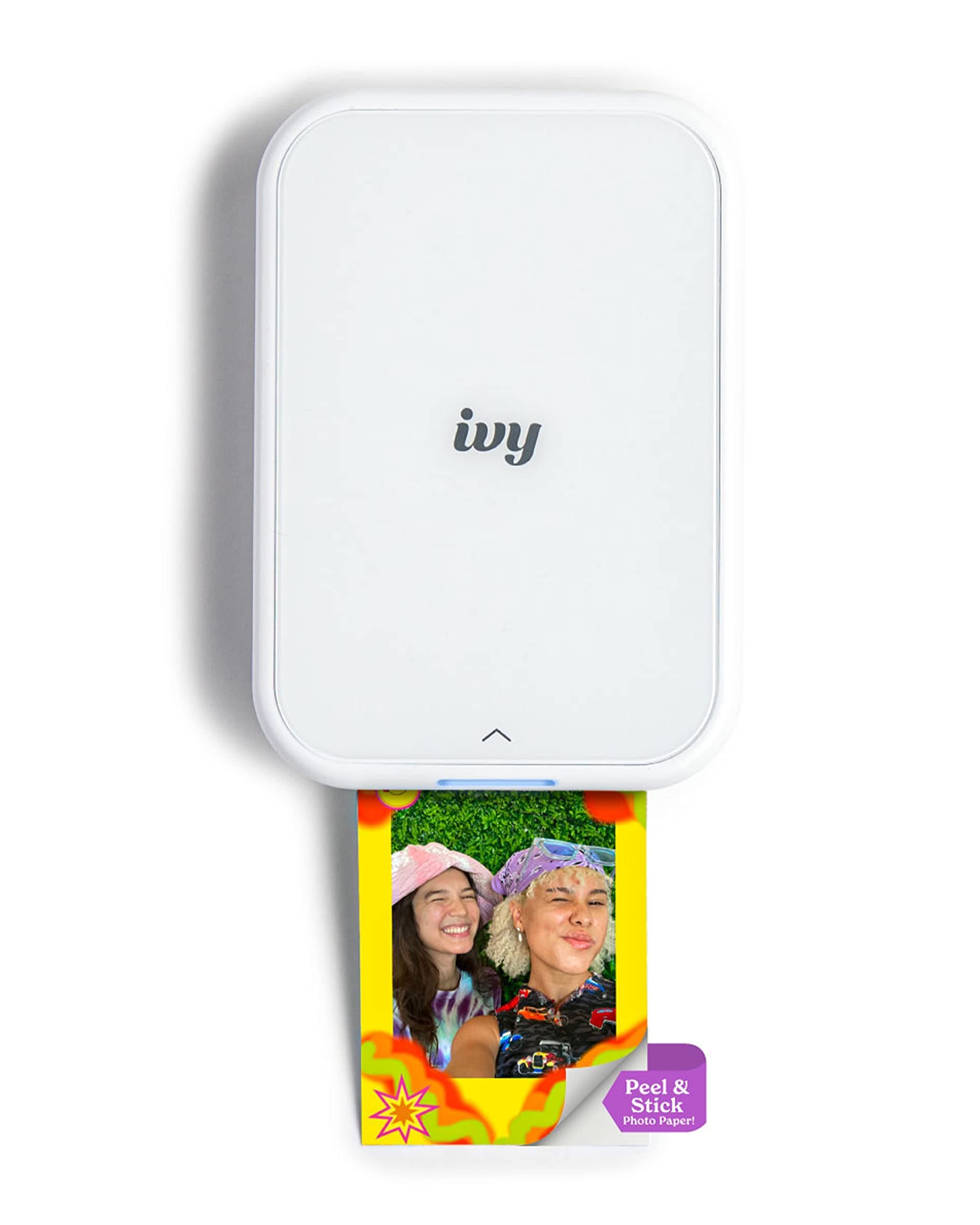 Ivy 2 Mini Photo Printer, Print from Compatible iOS & Android Devices, Sticky-Back Prints, Pure White