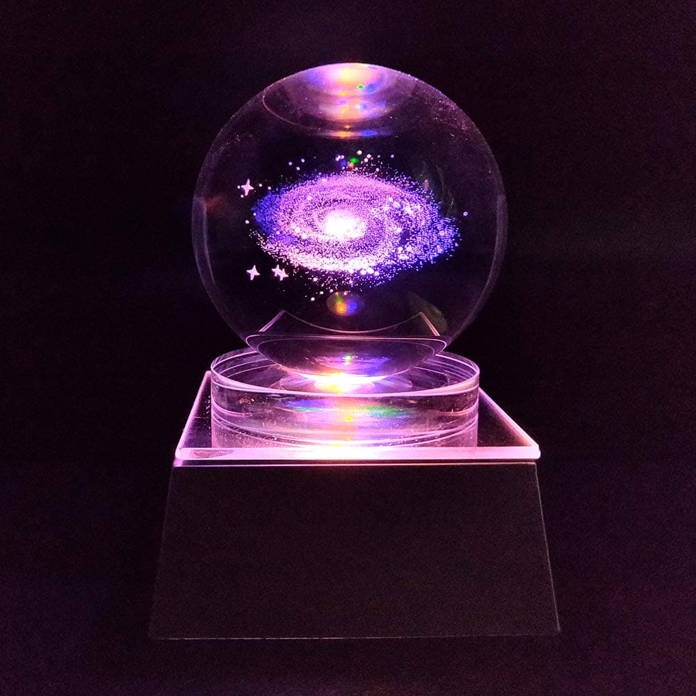 Crystal LED Galaxy W/Multicolor Lamp Light Ball