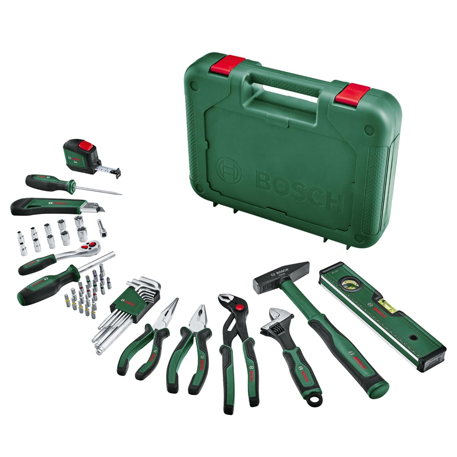 Advanced 52 Piece Hand Tool Set (Set of High Quality Tools for Experienced DIY, Long Life, High Quality Materials, Ergonomic Design)