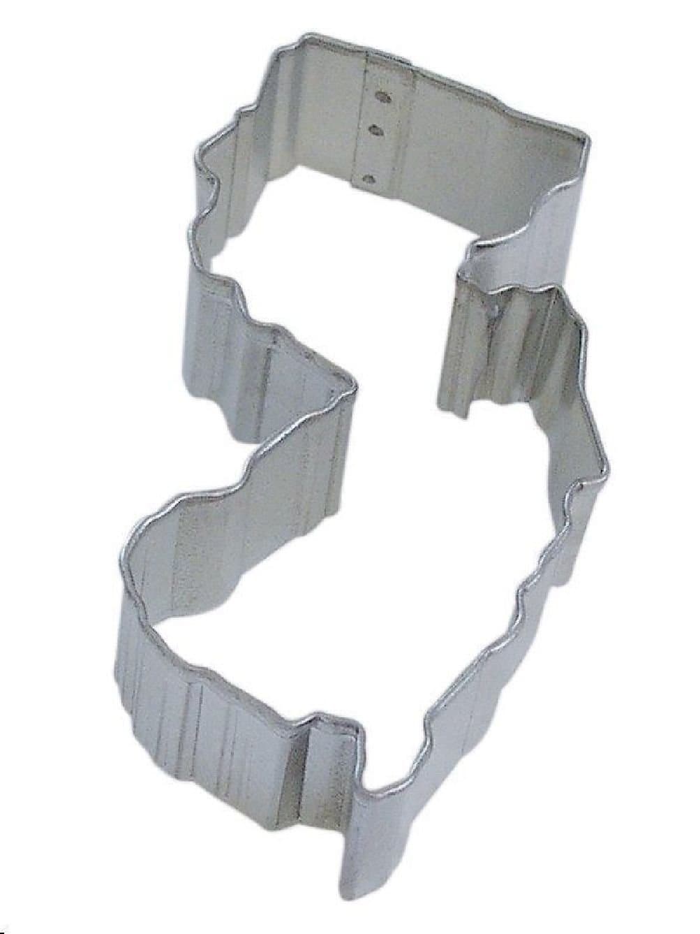 New Jersey Shape Cookie Cutter 4" Fondant Baking State Map Sugar Garden State