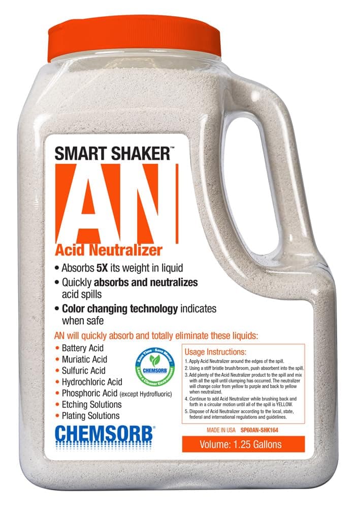 an - Acid Neutralizing Absorbent, 1.25 Gallon Shaker