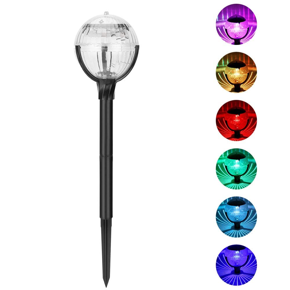 Coquimbo Solar Garden Light, Solar Security Light Waterproof Solar Powered Outdoor Light Solar Lamp with 7 Colour Changing for Garden, Fence, Pathway, Patio, Lawn (1 Pcs)