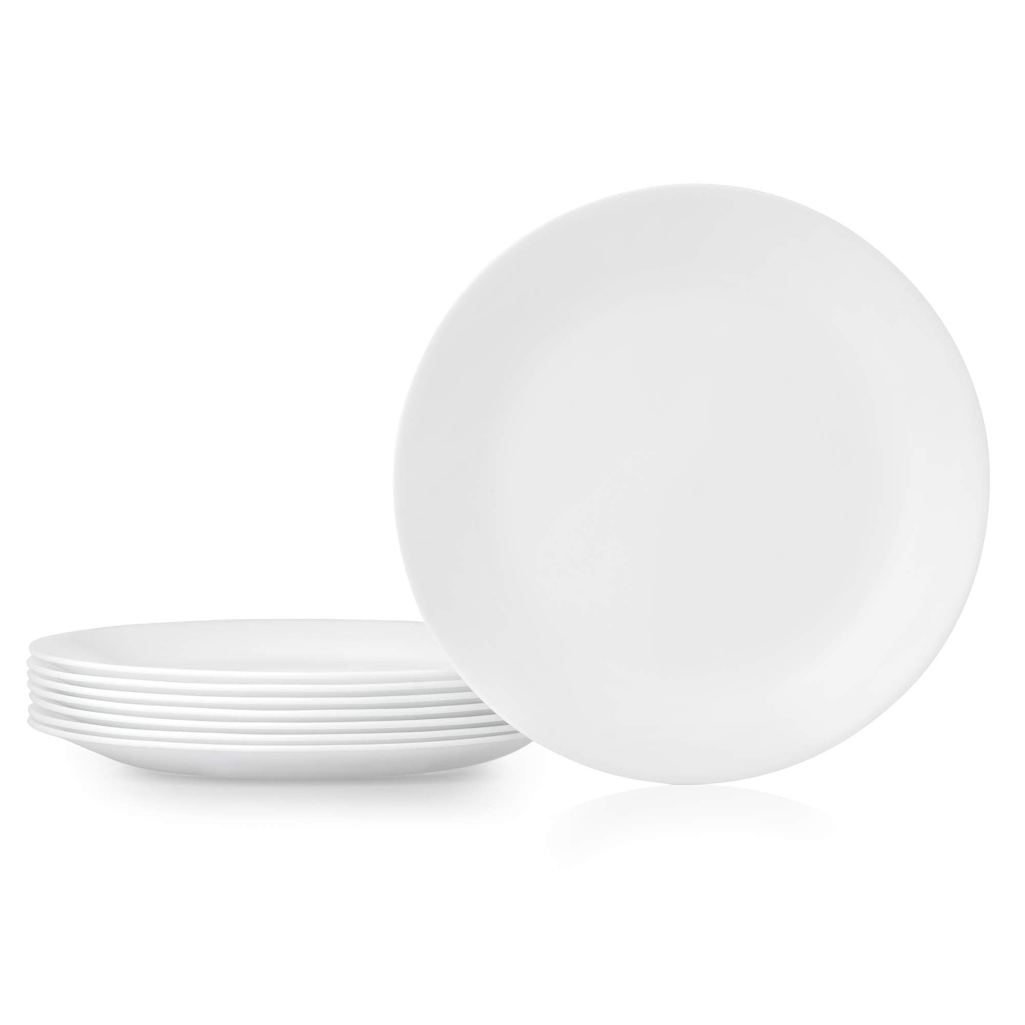 Corelle Dinner Plates, 8 Count, Winter Frost White