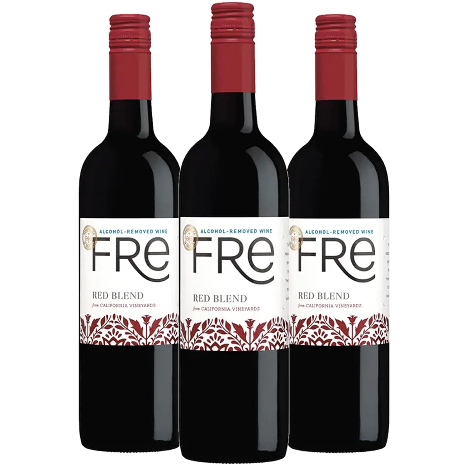 Fre Premium Red Blend Non-alcoholic Wine (3 Bottles)
