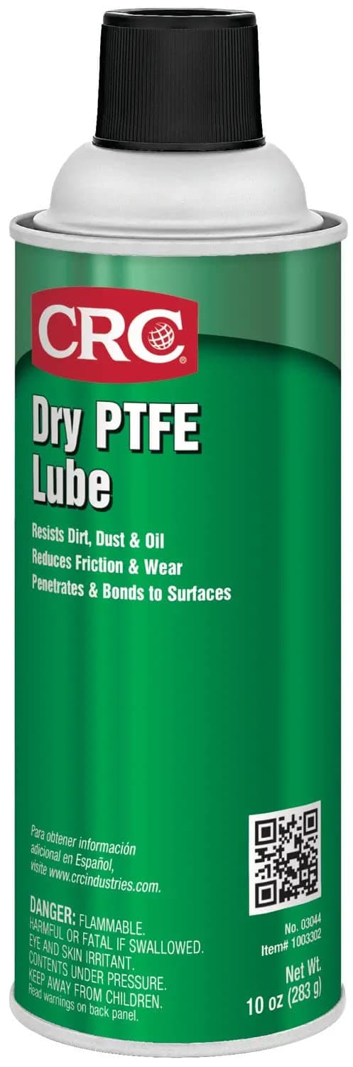 Dry PTFE Lube, 10 Wt Oz, NSF H2 Registered Lubricant with Advanced Dry Film Technology, Plastic-Safe, Aerosol Spray (Pack of 1)