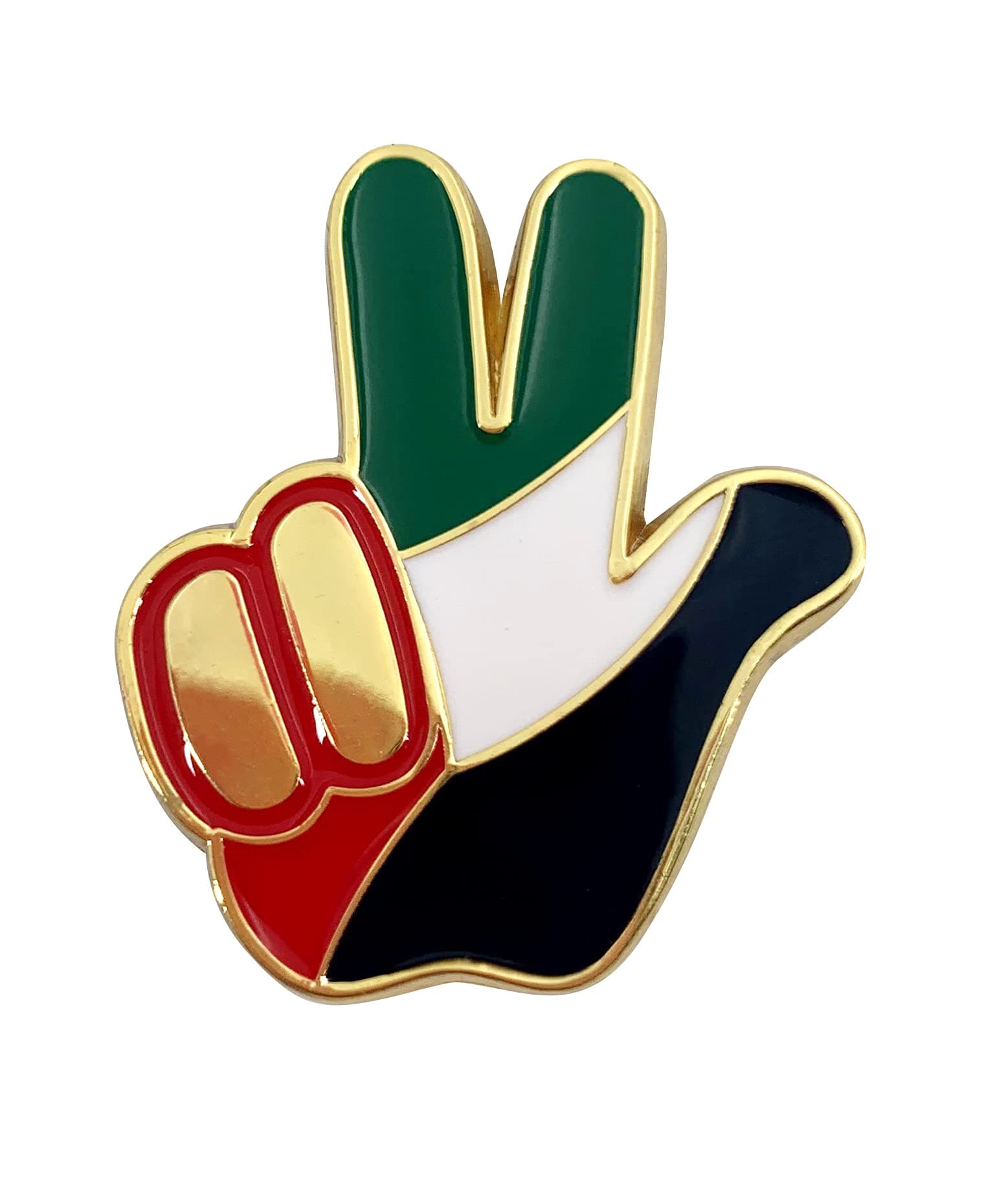 UAE Badge With Magnet 4Pcs/Pk 3X3Cm