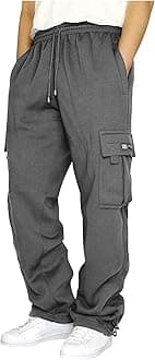 Men's Athletic Running Pants Active Lightweight Workout Joggers Quick Dry Gym Loose Fit Sweatpants with Pockets