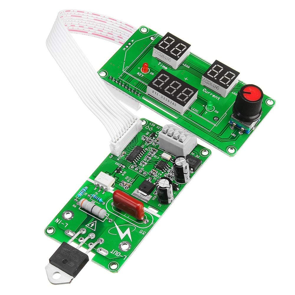 Xiong Xu 40A/100A Spot Welding Machine Time Current Controller Control Panel Board Adjust Current Module And Time With Digital Display Memory Modules (Size : 40A)