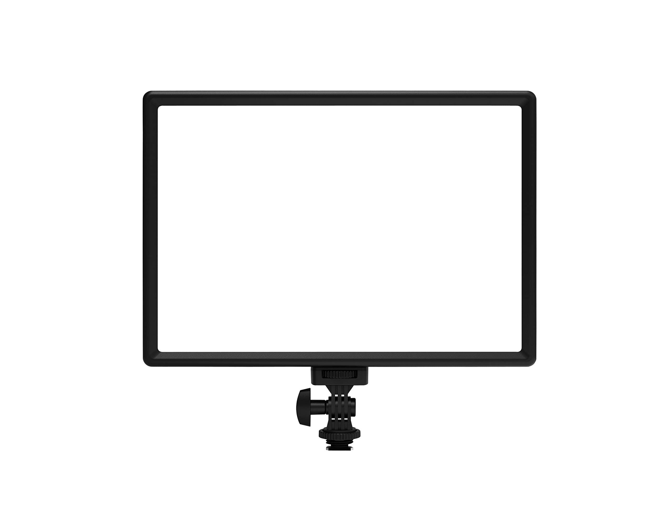 LED Video Light, White Camera Light with Mini Stand for Pictures Video Recording,4000mAh Battery CRI>95 3200K-5600K Photo Lights for Outdoor Photography Live Streaming Zoom Calls (White)