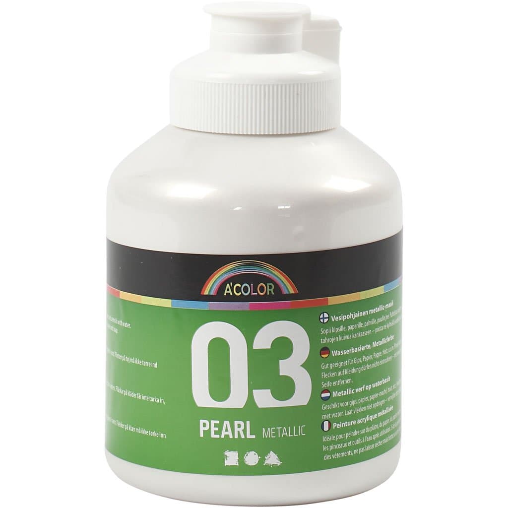 A-Color32202 Acrylic Paint, white, 500 ml
