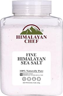 Himalayan Chef Sea Salt Fine Grain, 5 lbs | Rich Minerals, 100% Natural and Unrefined Sea Salt Coarse Organic Minerals