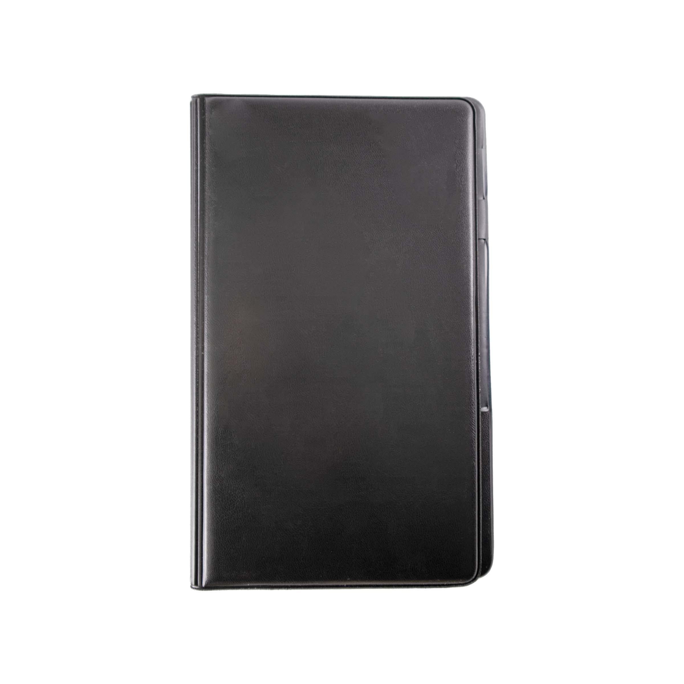 Risch Deluxe Waitstaff Pad Holder, Server Book For Guest Order Check Pads, Money, Receipts, And Credit Cards; For Restaurant Waiters And Waitresses, 3 Pockets And Pen Holder, 5 x 9, Black, 12 Pack